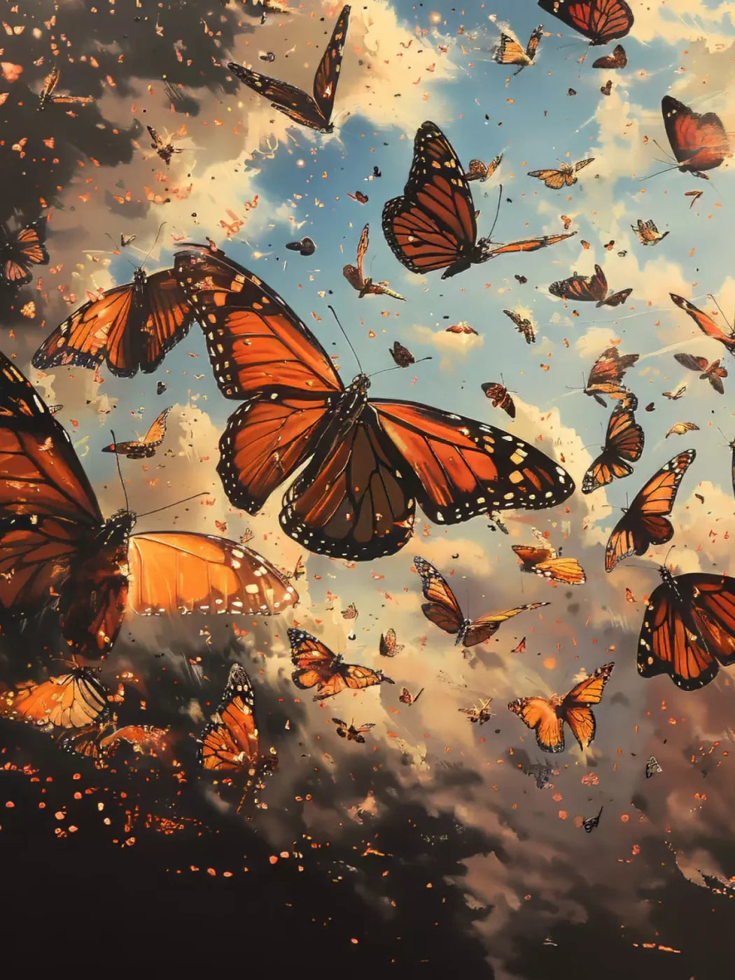 Mariposas 6’X8’ Fleece (72 X 96 Inch) Backdrop