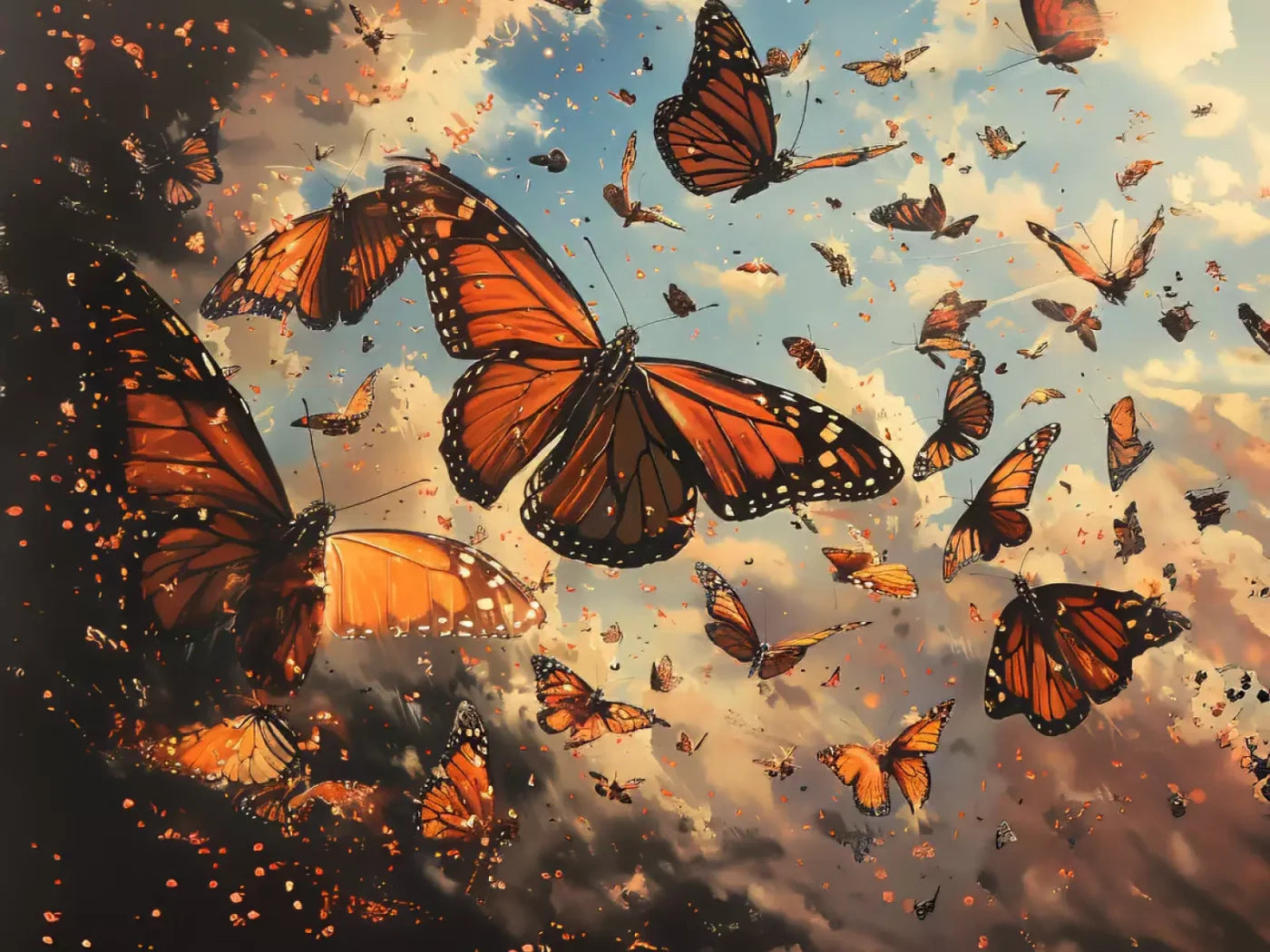 Mariposas 8’X6’ Fleece (96 X 72 Inch) Backdrop