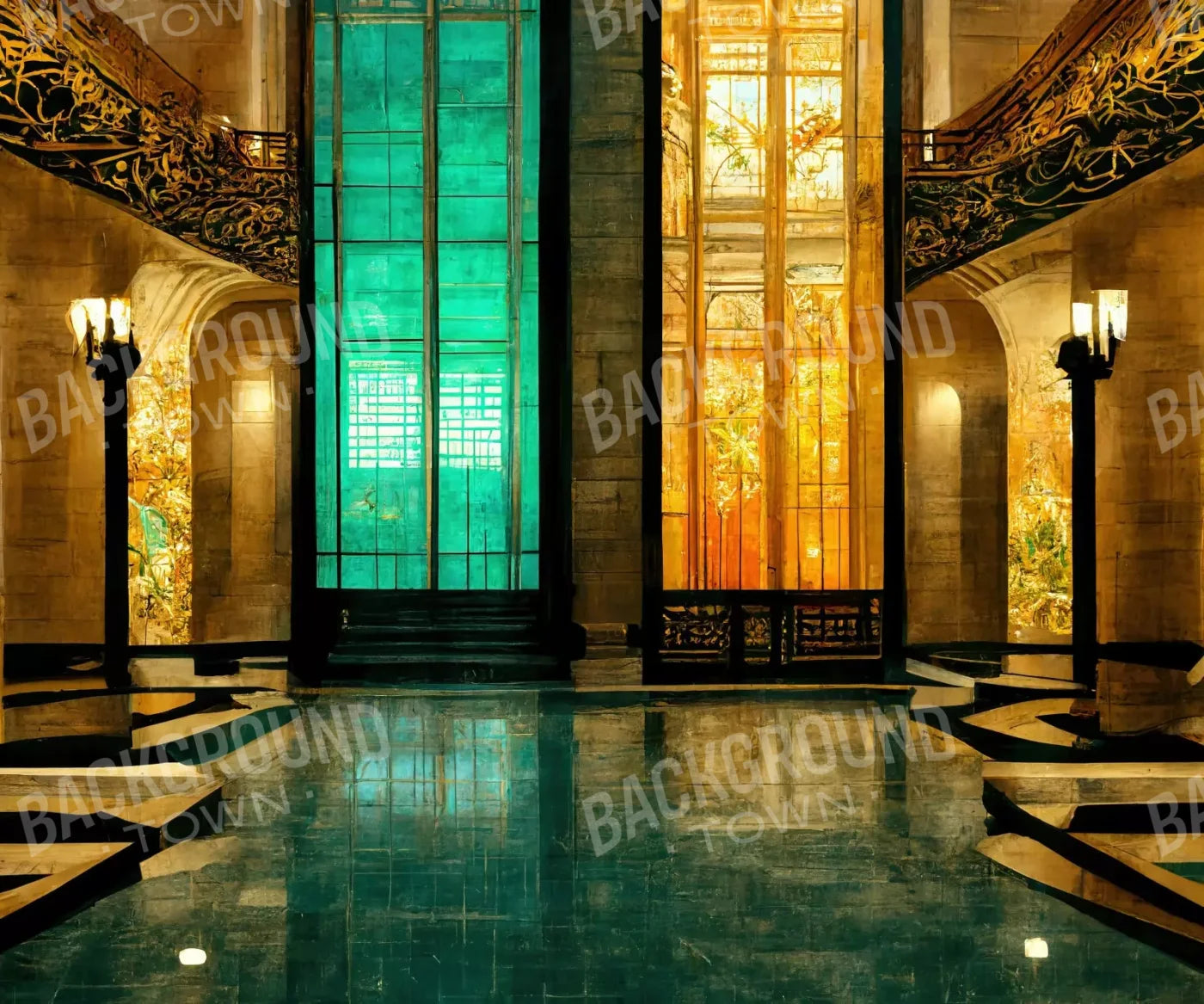 Meeting Hall 12’X10’ Ultracloth (144 X 120 Inch) Backdrop