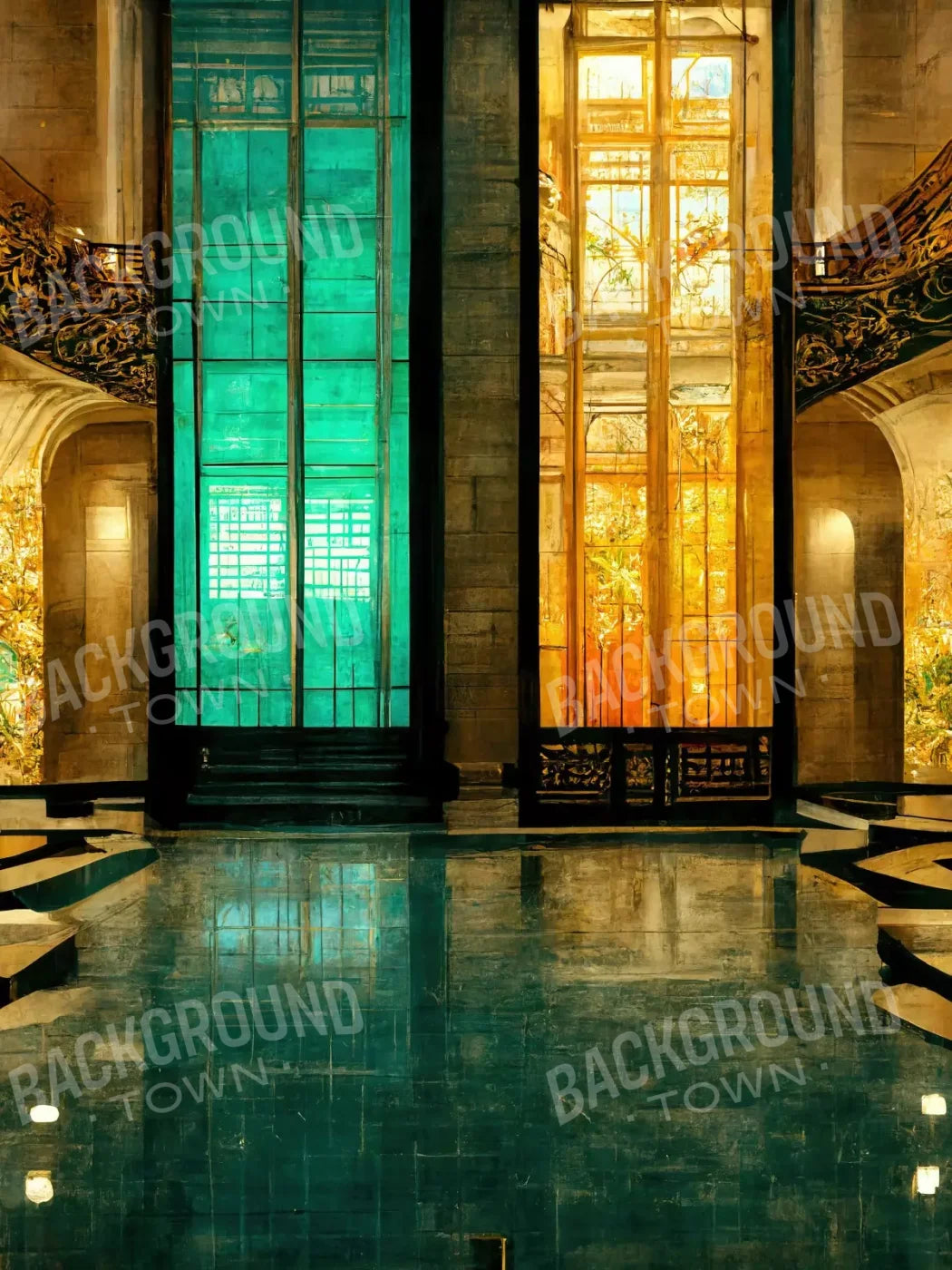 Meeting Hall 6’X8’ Fleece (72 X 96 Inch) Backdrop
