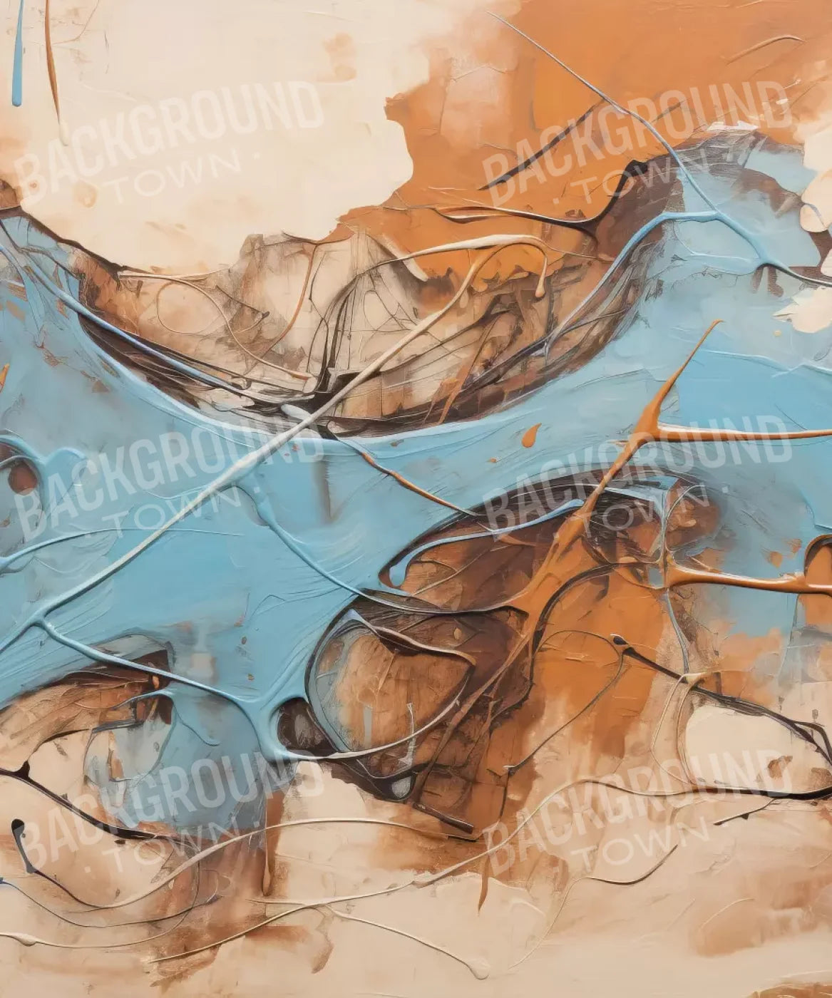 Abstract, Brown, Blue Backdrop for Photography