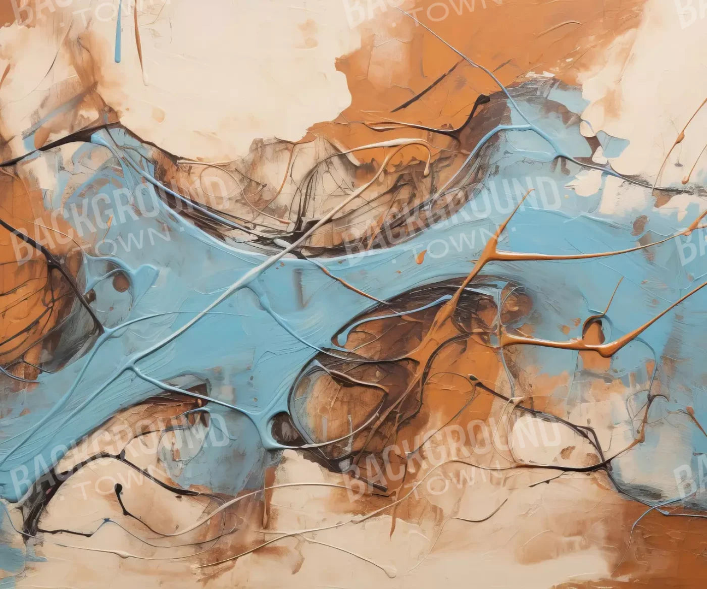 Melted Ice Cream 5’X4’2 Fleece (60 X 50 Inch) Backdrop