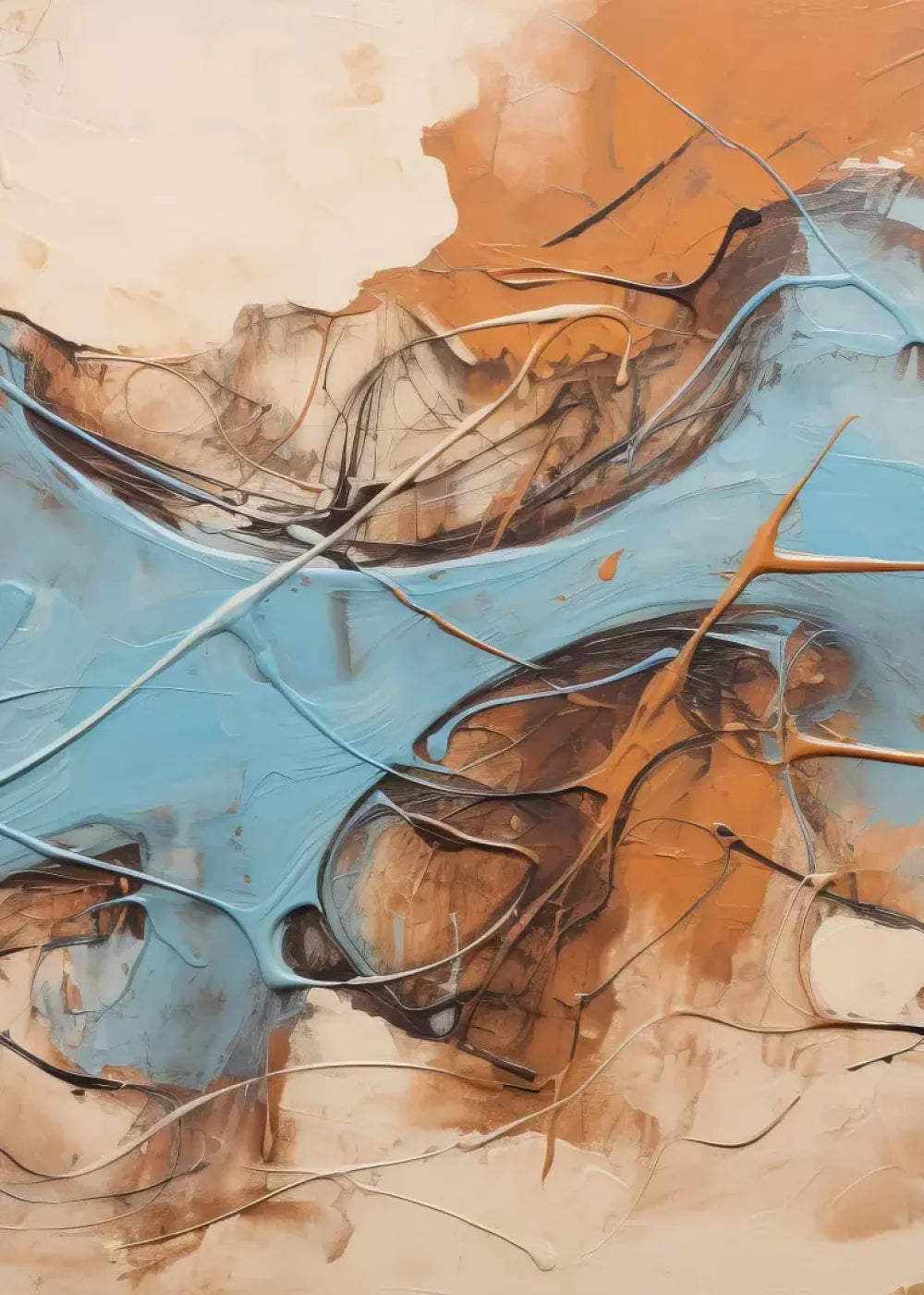 Melted Ice Cream 5’X7’ Ultracloth (60 X 84 Inch) Backdrop