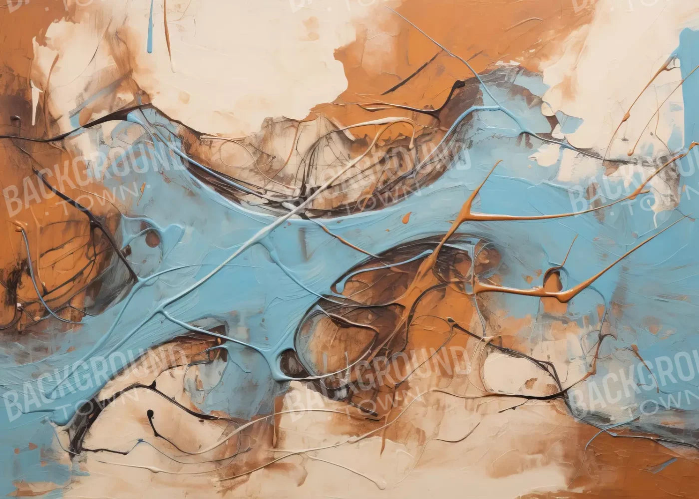 Melted Ice Cream 7’X5’ Ultracloth (84 X 60 Inch) Backdrop