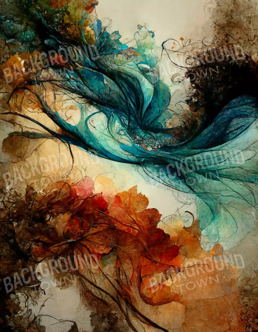 Melting Pot 6’X8’ Fleece (72 X 96 Inch) Backdrop