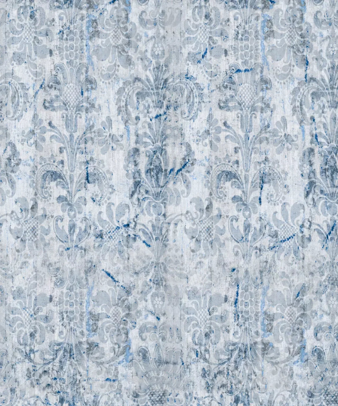 Blue Damask Backdrop for Photography