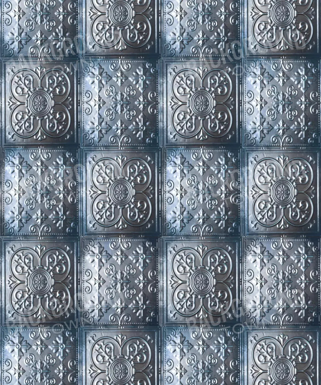 Blue Steel and Metal Backdrop for Photography