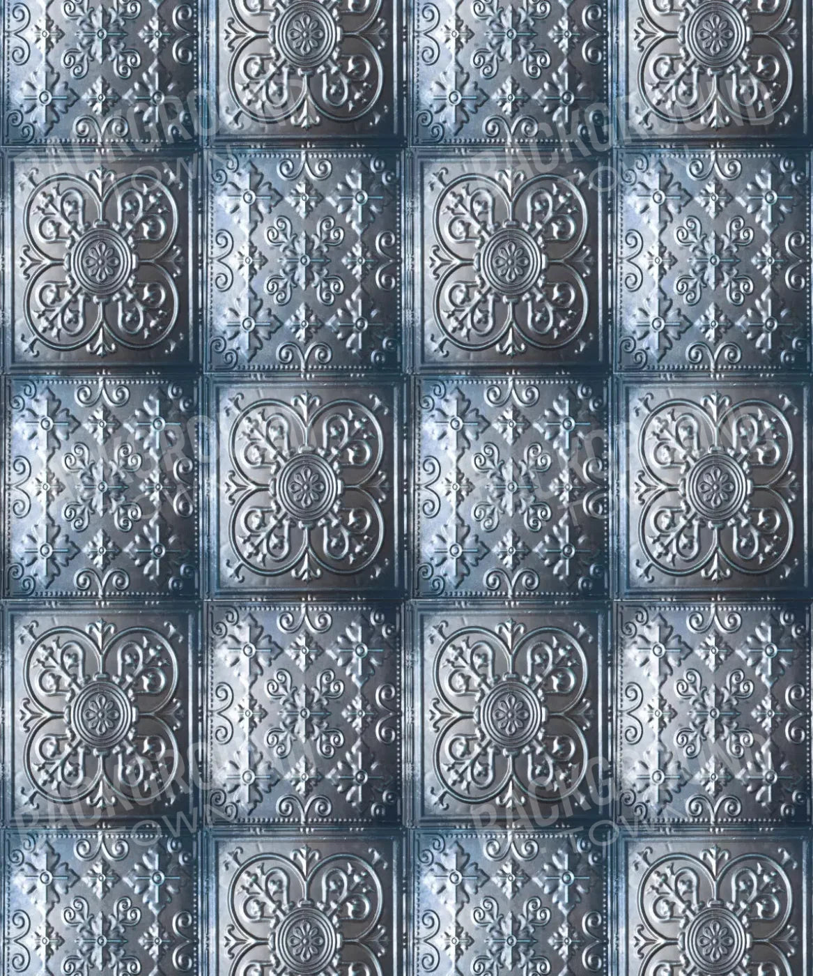 Blue Steel and Metal Backdrop for Photography