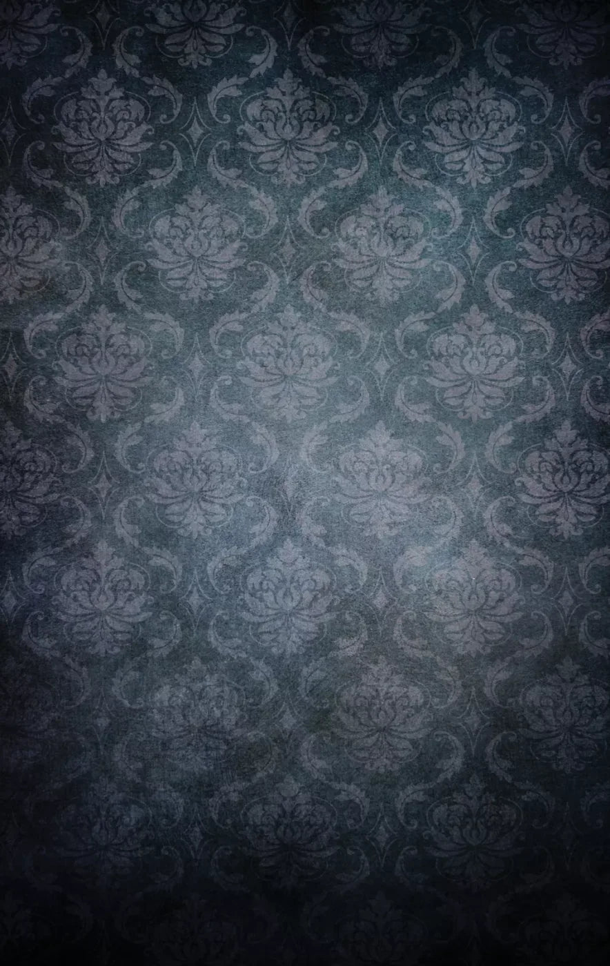 Midnight Damask 10X16 Ultracloth ( 120 X 192 Inch ) Backdrop