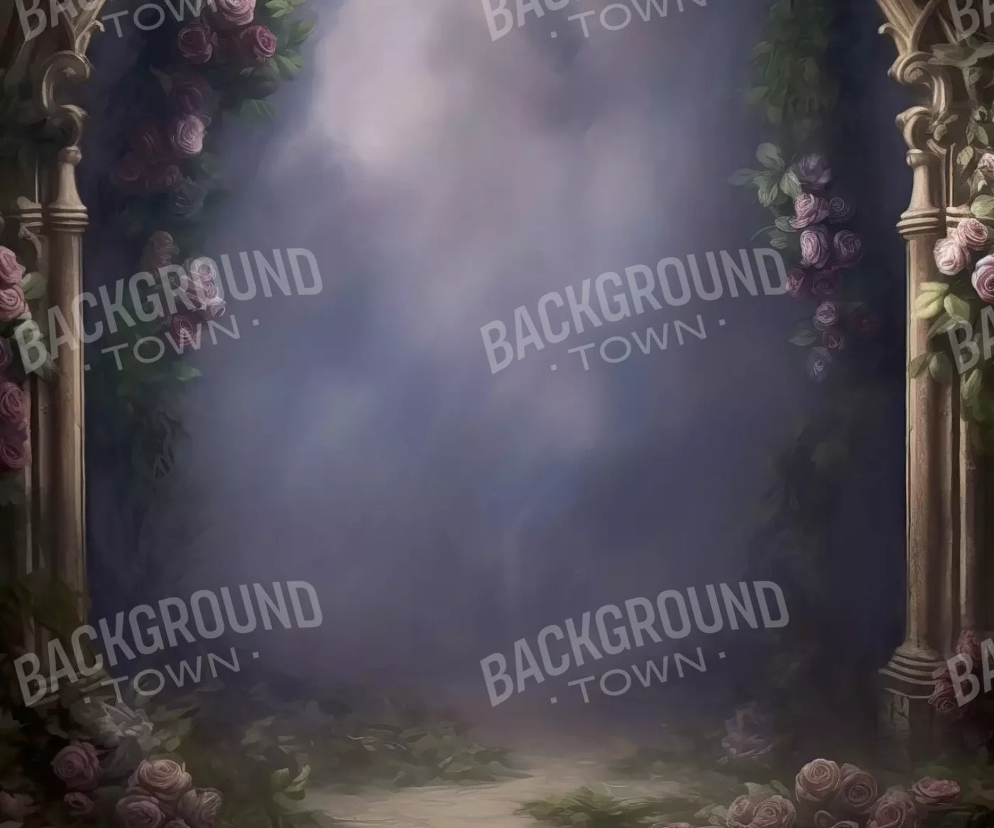 Purple Green Brown Fine Art Backdrop for Photography