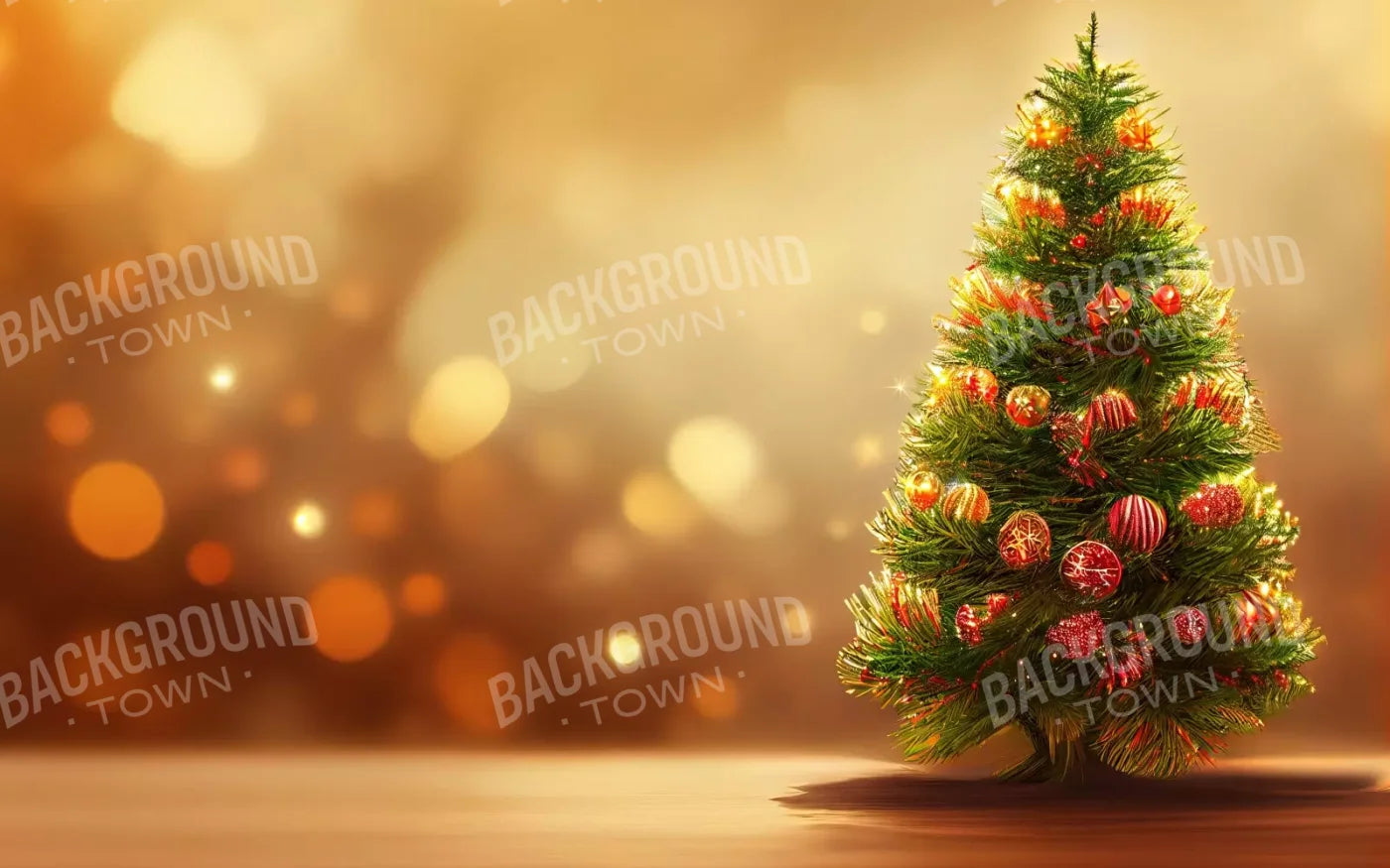 Mini Christmas Tree I 16’X10’ Ultracloth (192 X 120 Inch) Backdrop