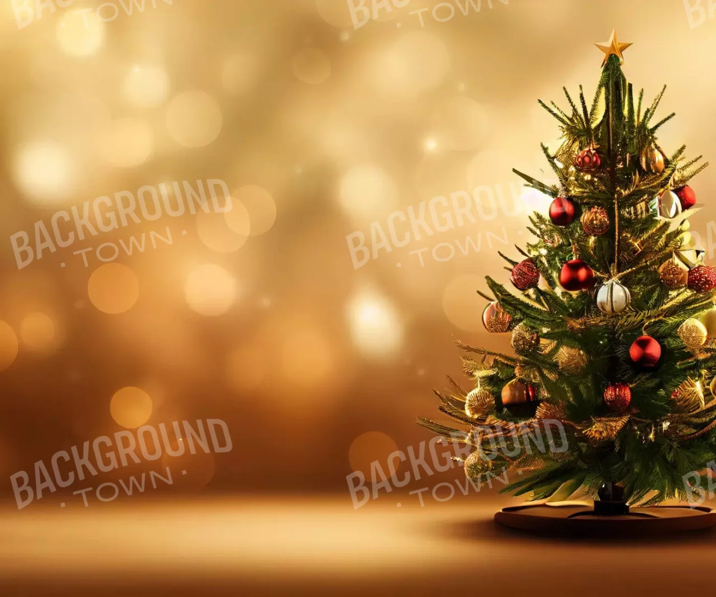 Mini Christmas Tree Ii 12’X10’ Ultracloth (144 X 120 Inch) Backdrop