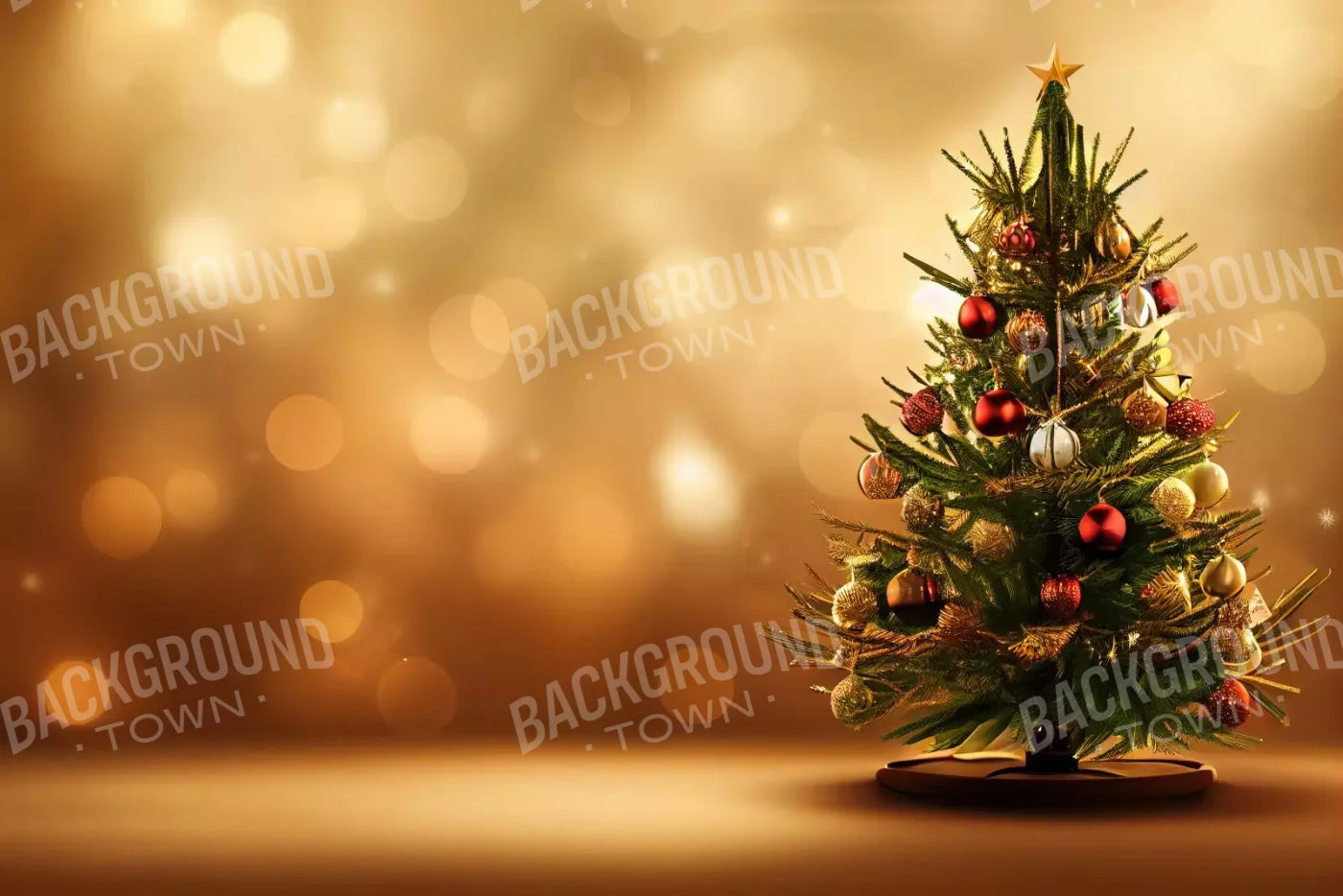 Mini Christmas Tree Ii 12’X8’ Ultracloth (144 X 96 Inch) Backdrop