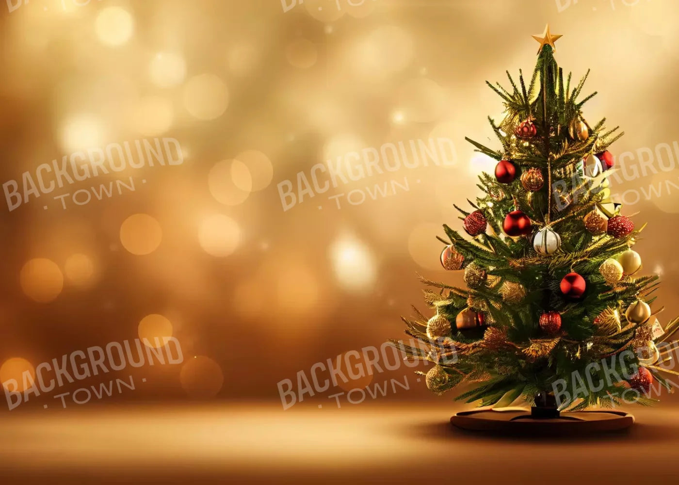 Mini Christmas Tree Ii 7’X5’ Ultracloth (84 X 60 Inch) Backdrop