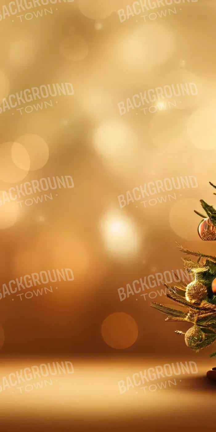 Mini Christmas Tree Ii 8’X16’ Ultracloth (96 X 192 Inch) Backdrop
