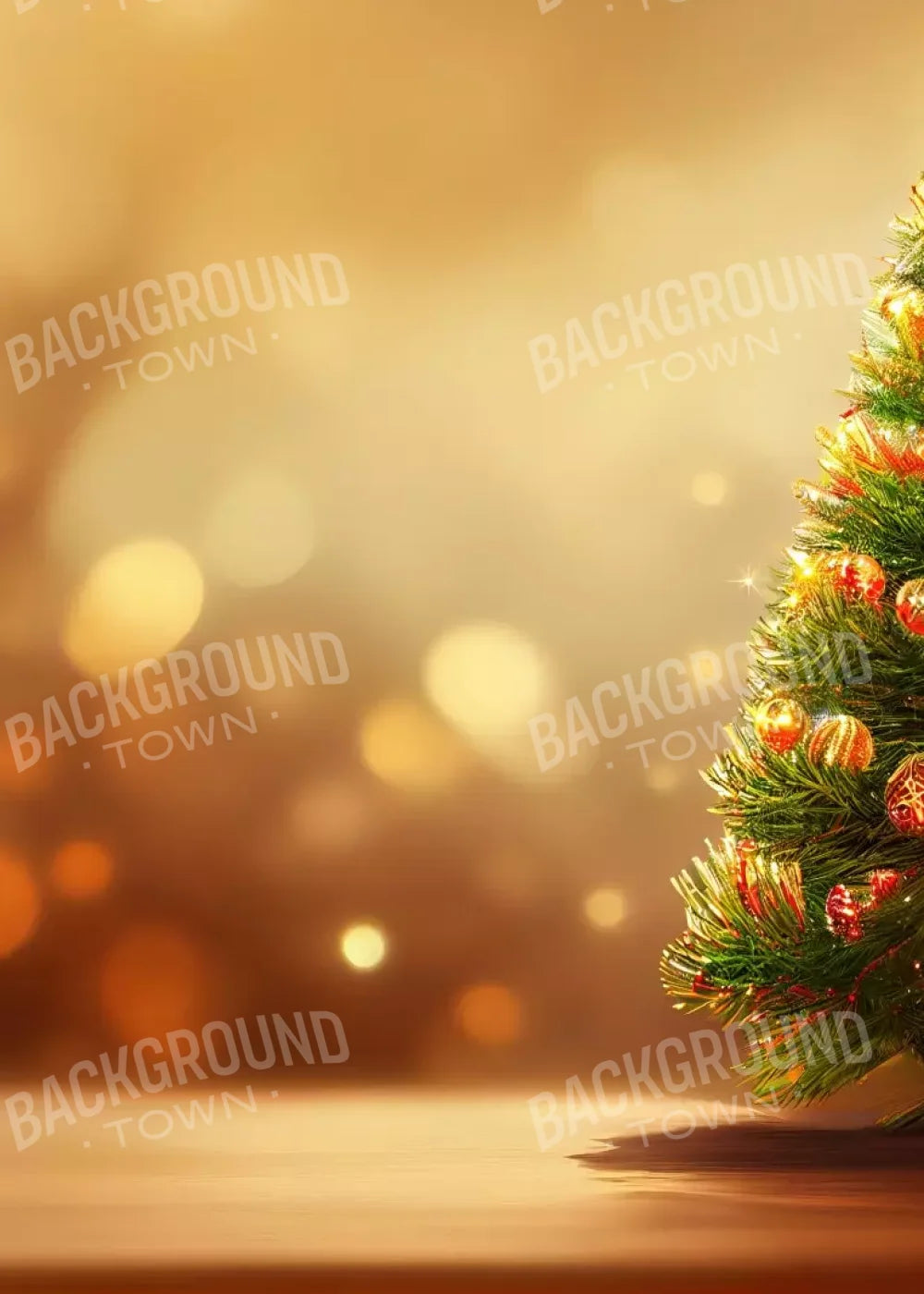 Mini Christmas Tree I 5’X7’ Ultracloth (60 X 84 Inch) Backdrop