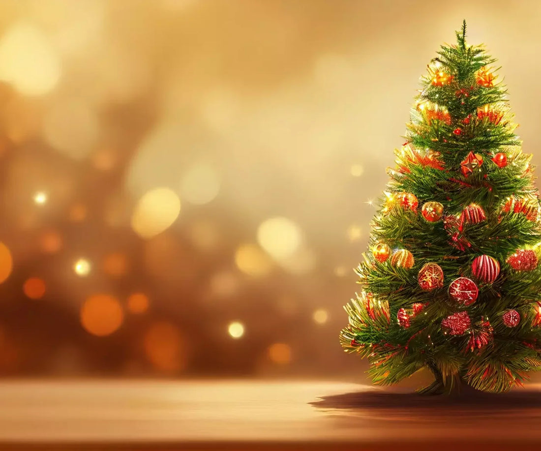 Mini Christmas Tree I 5’X4’2 Fleece (60 X 50 Inch) Backdrop