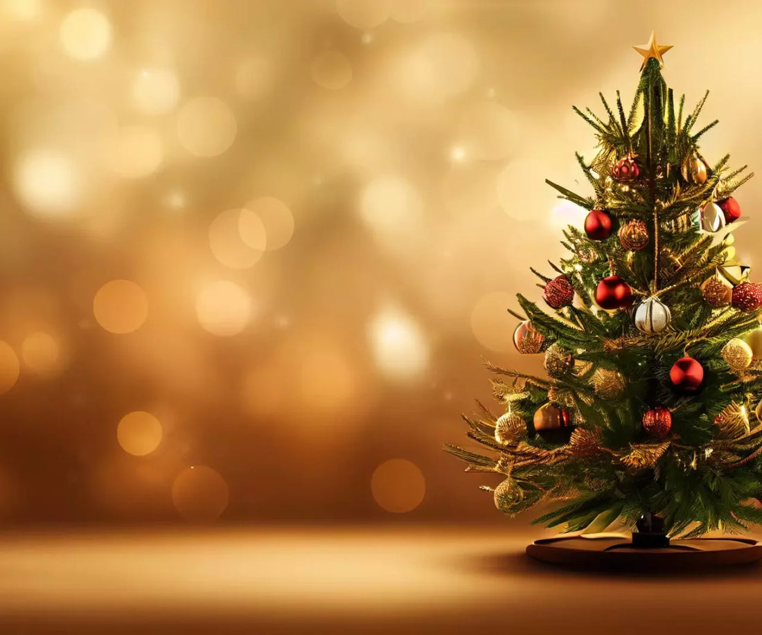 Mini Christmas Tree Ii 5’X4’2 Fleece (60 X 50 Inch) Backdrop