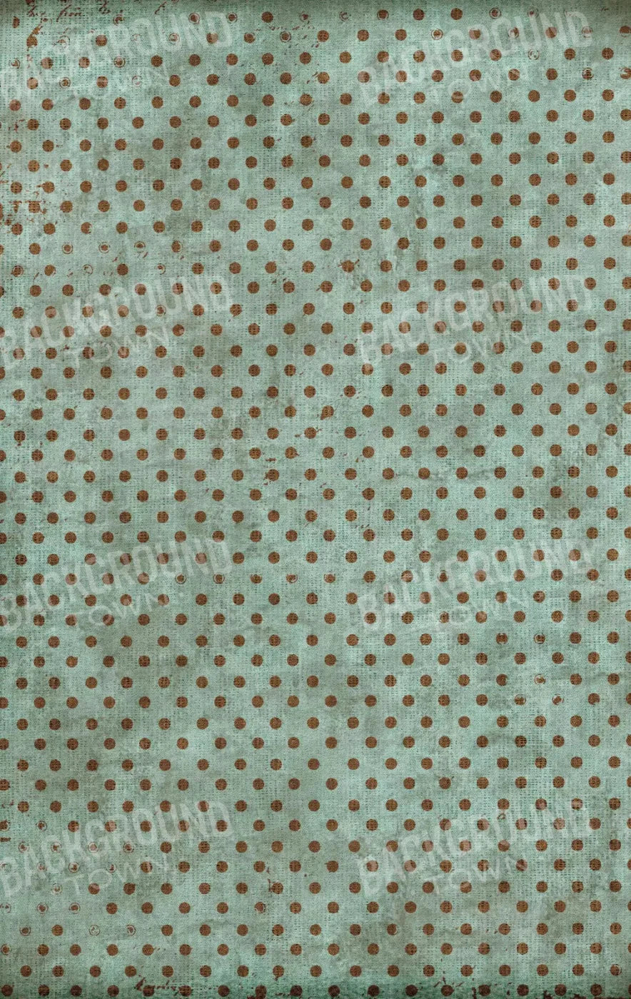 Minted Polka 10X16 Ultracloth ( 120 X 192 Inch ) Backdrop