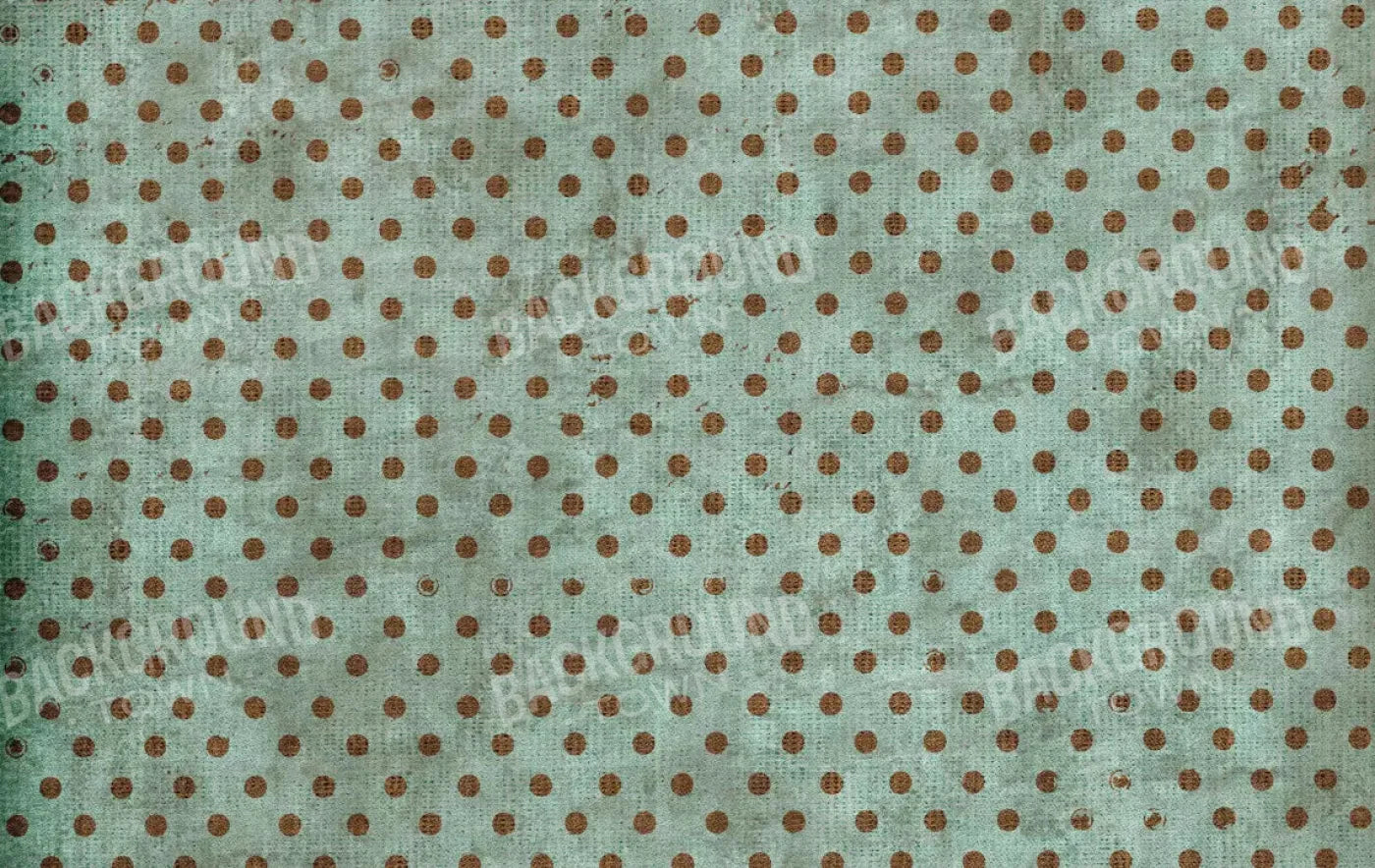 Minted Polka 16X10 Ultracloth ( 192 X 120 Inch ) Backdrop