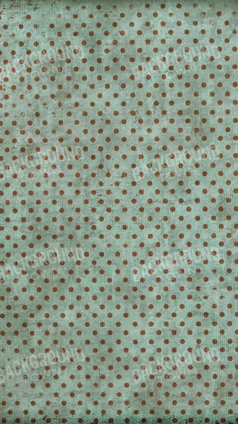 Minted Polka 8X14 Ultracloth ( 96 X 168 Inch ) Backdrop
