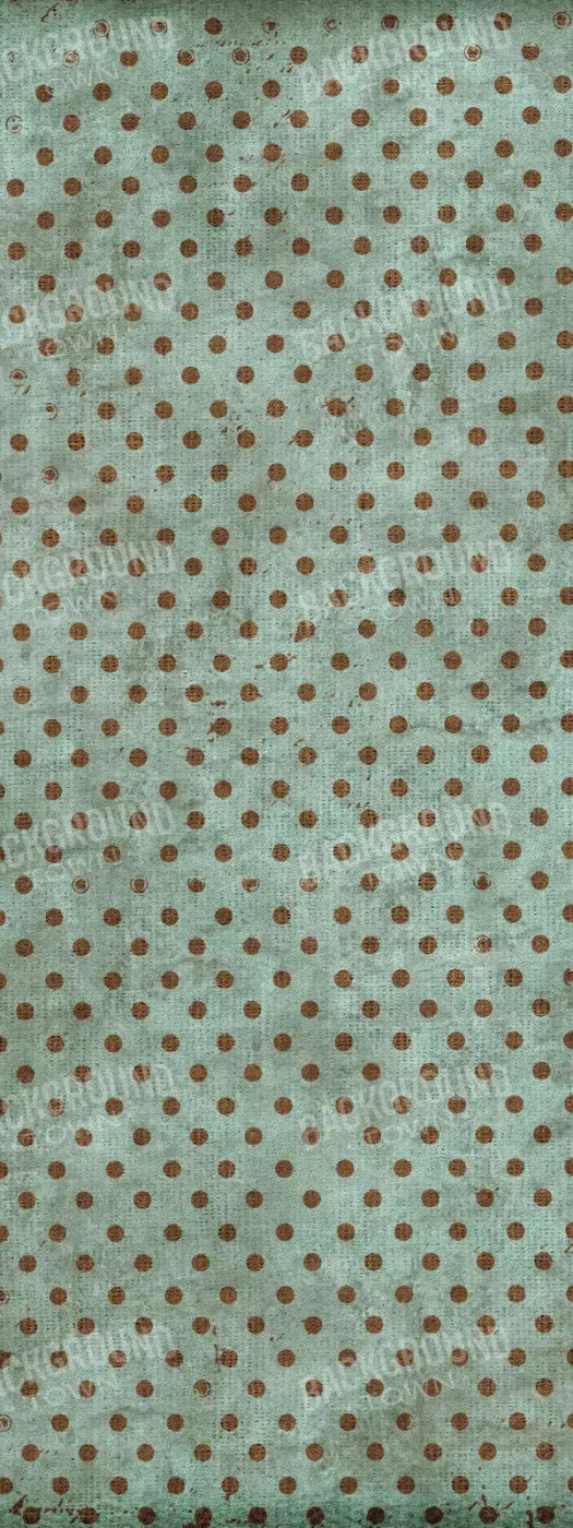 Minted Polka 8X20 Ultracloth ( 96 X 240 Inch ) Backdrop