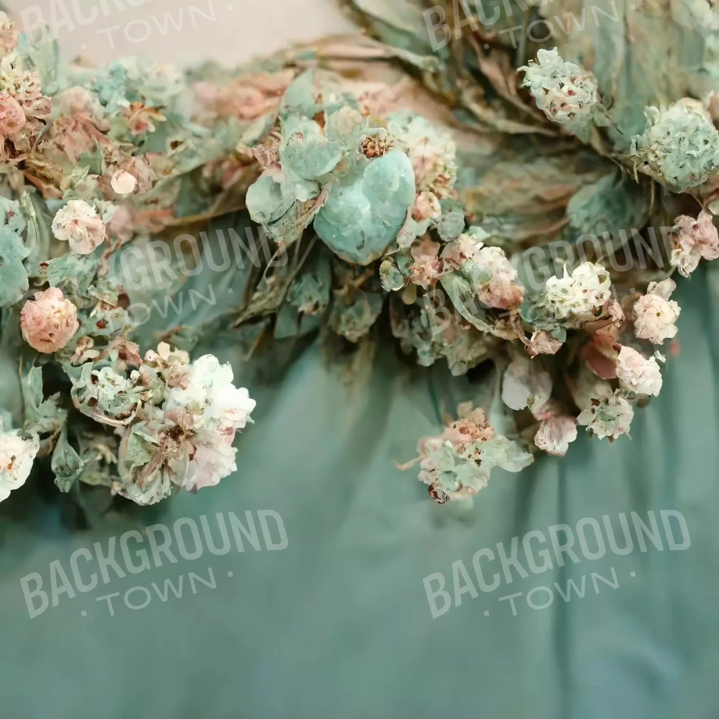 Mintly Ever After 8X8 Fleece ( 96 X Inch ) Backdrop
