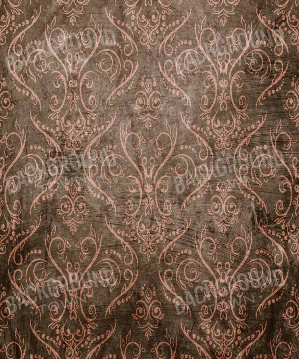 Brown Damask Backdrop for Photography