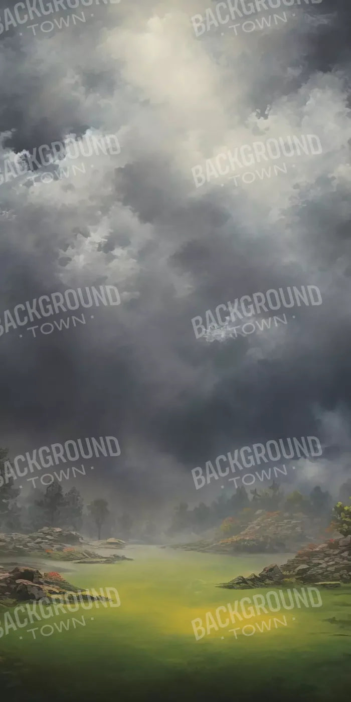 Misty Autumn Valley 10’X20’ Ultracloth (120 X 240 Inch) Backdrop