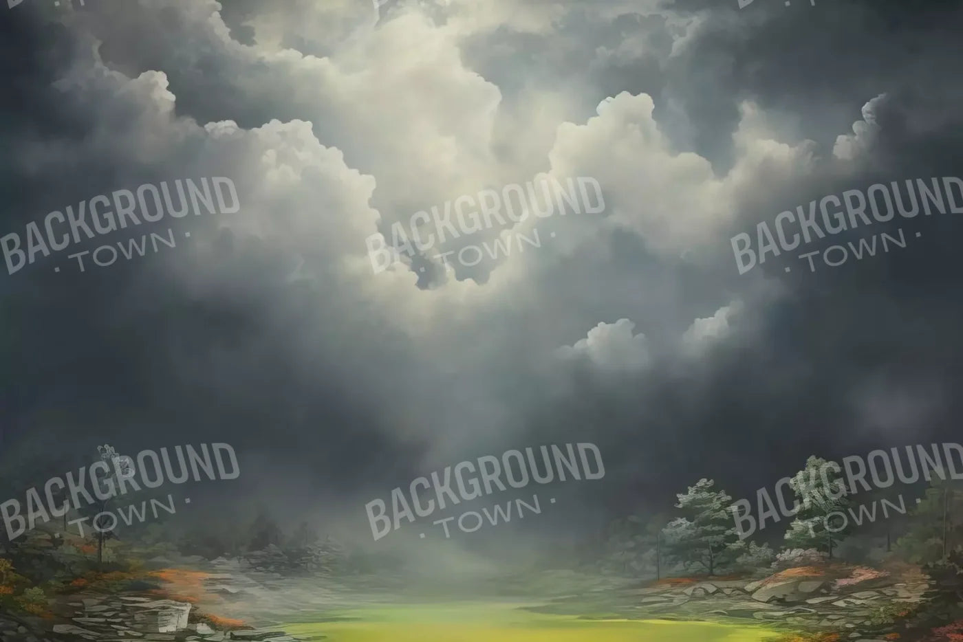 Misty Autumn Valley Ii 12’X8’ Ultracloth (144 X 96 Inch) Backdrop