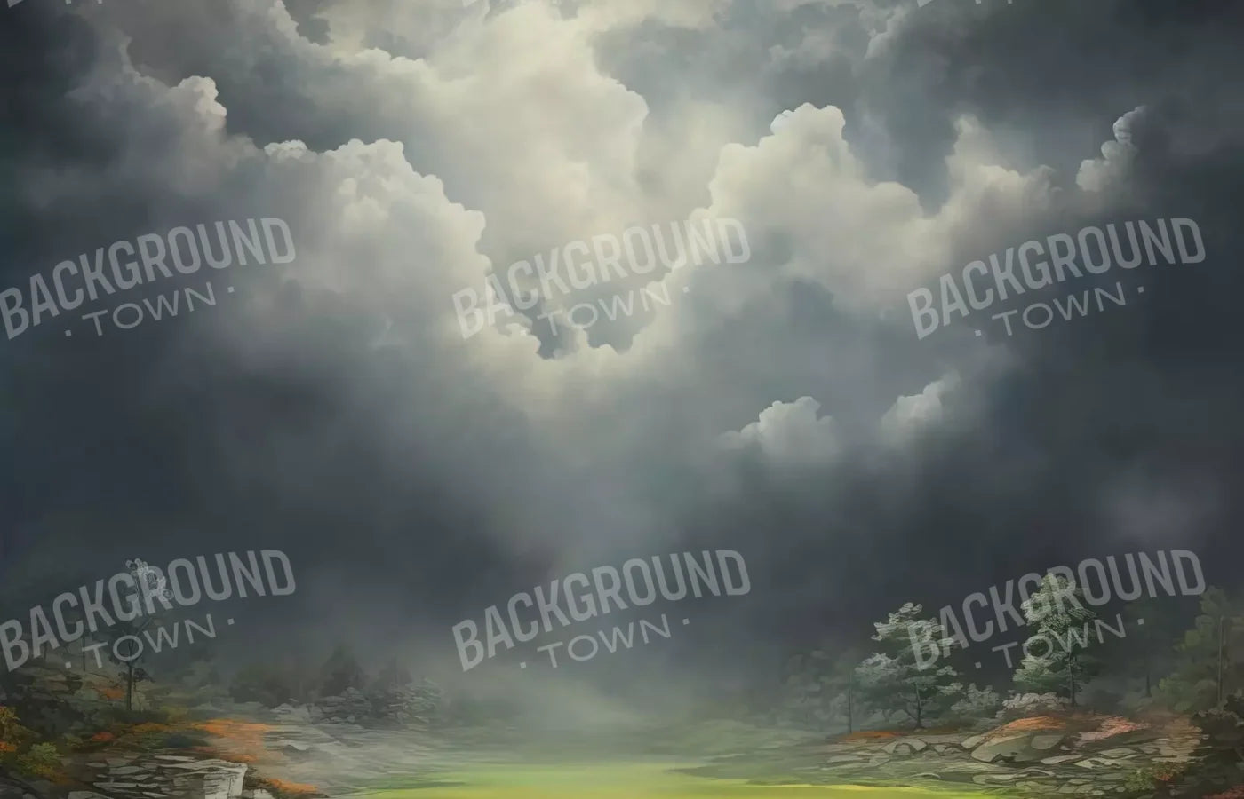 Misty Autumn Valley Ii 14’X9’ Ultracloth (168 X 108 Inch) Backdrop