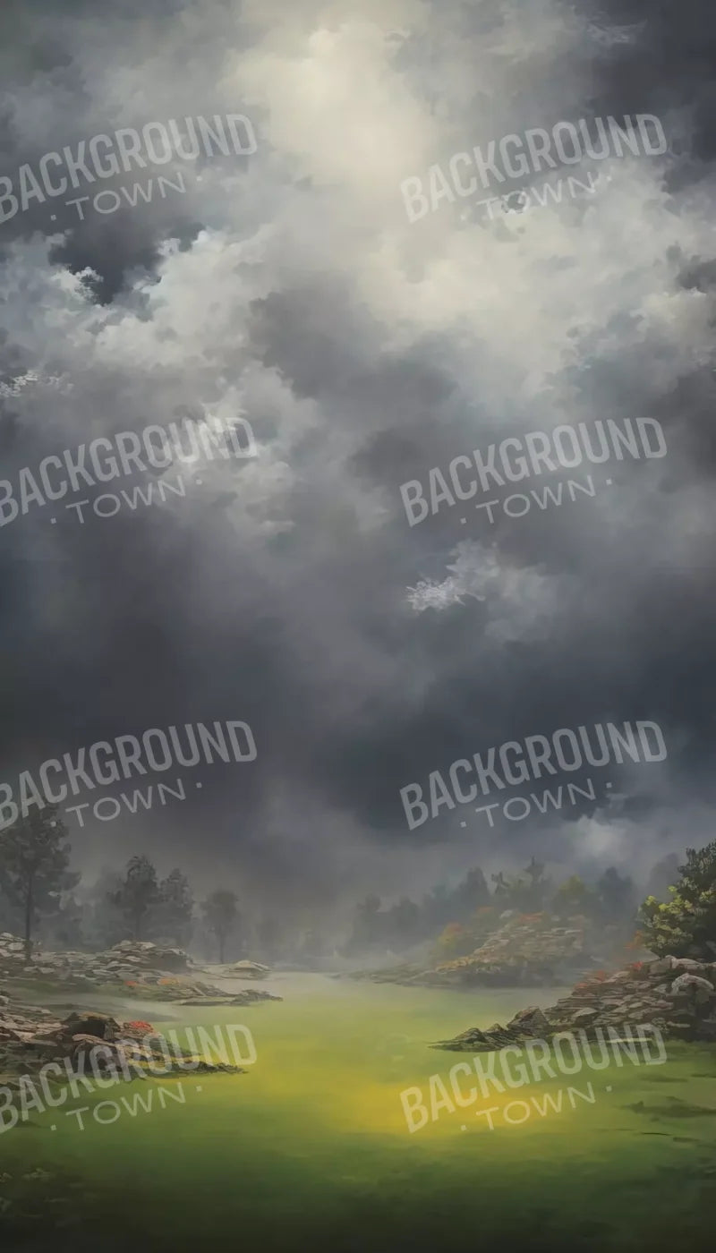 Misty Autumn Valley 8’X14’ Ultracloth (96 X 168 Inch) Backdrop