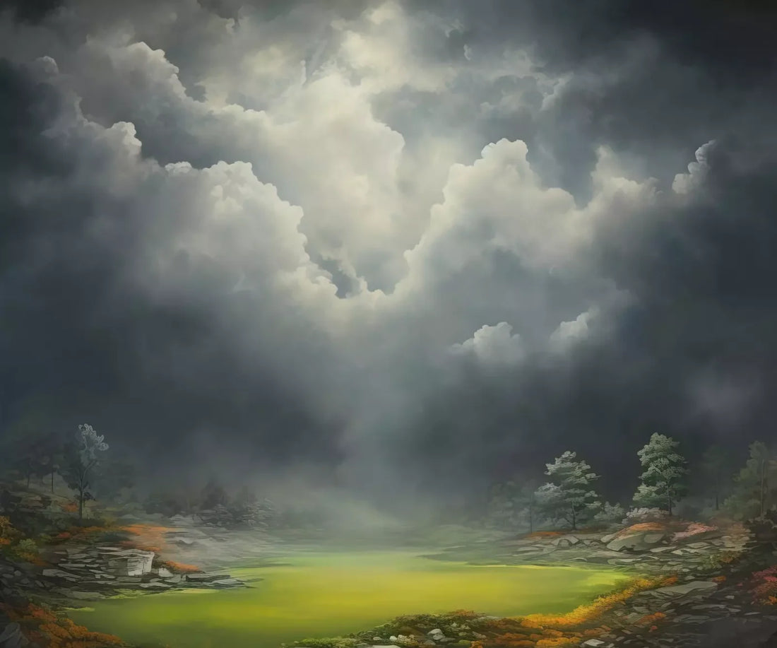 Misty Autumn Valley Ii 5’X4’2 Fleece (60 X 50 Inch) Backdrop