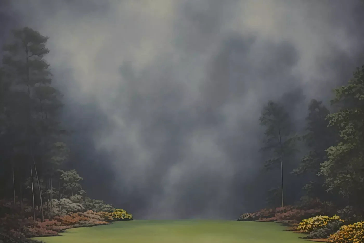 Misty Autumn Valley Iii 12’X8’ Ultracloth (144 X 96 Inch) Backdrop