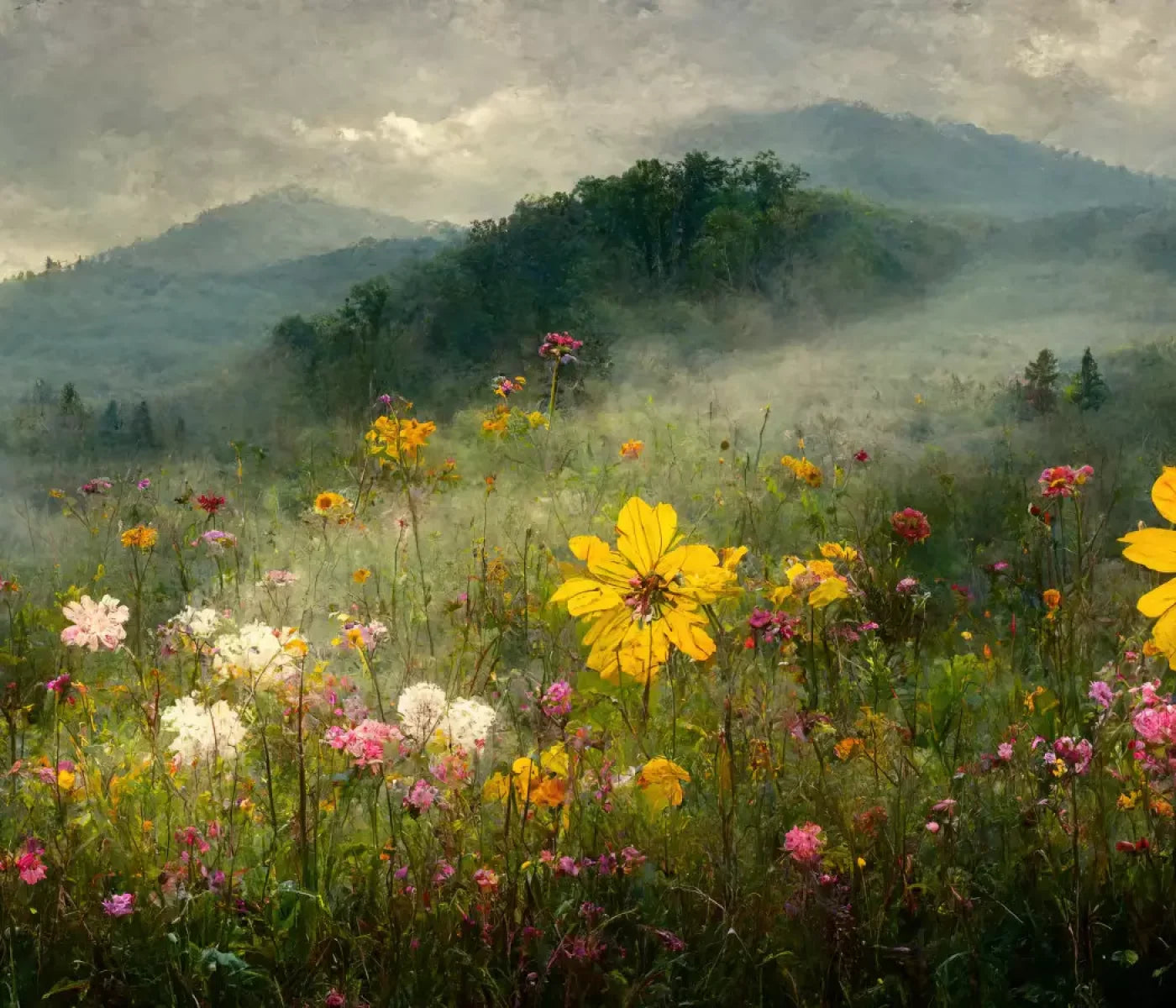 Mountain Meadow 12X10 Ultracloth ( 144 X 120 Inch ) Backdrop