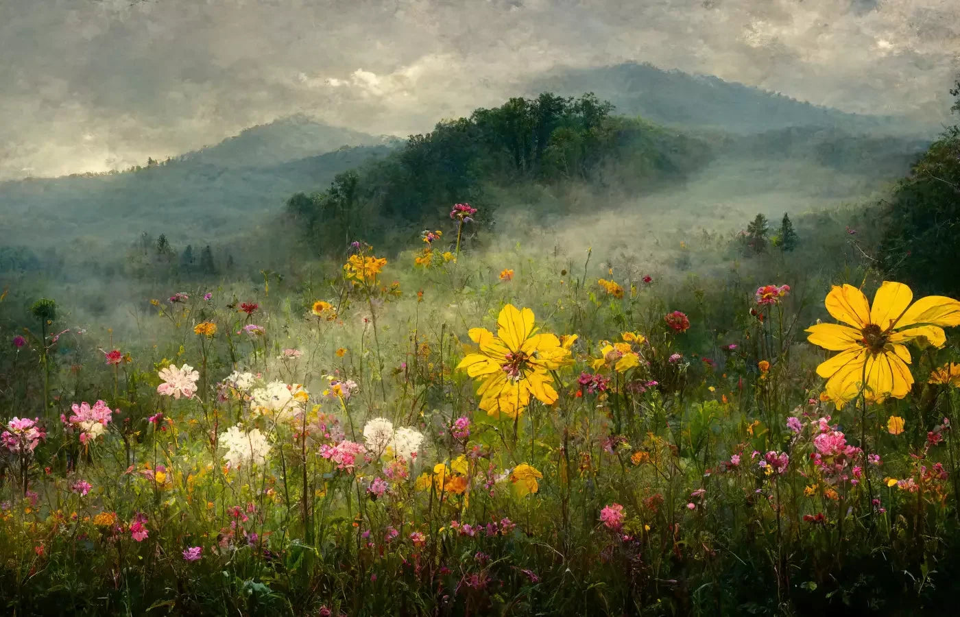 Mountain Meadow 12X8 Ultracloth ( 144 X 96 Inch ) Backdrop