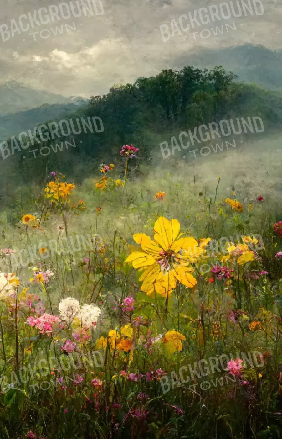 Mountain Meadow 8X12 Ultracloth ( 96 X 144 Inch ) Backdrop