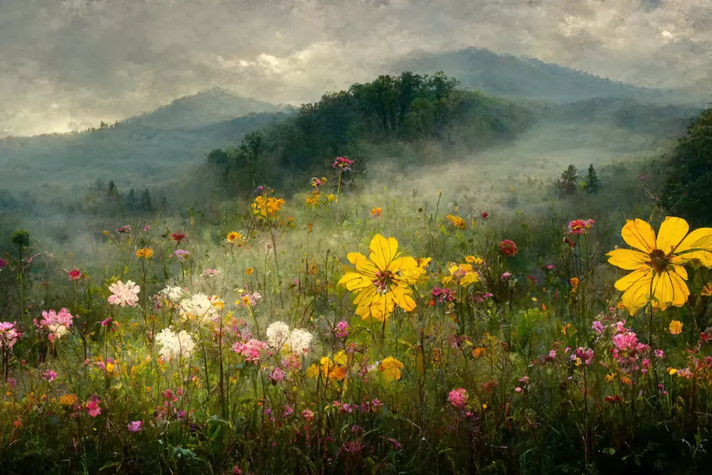 Mountain Meadow 8X5 Ultracloth ( 96 X 60 Inch ) Backdrop