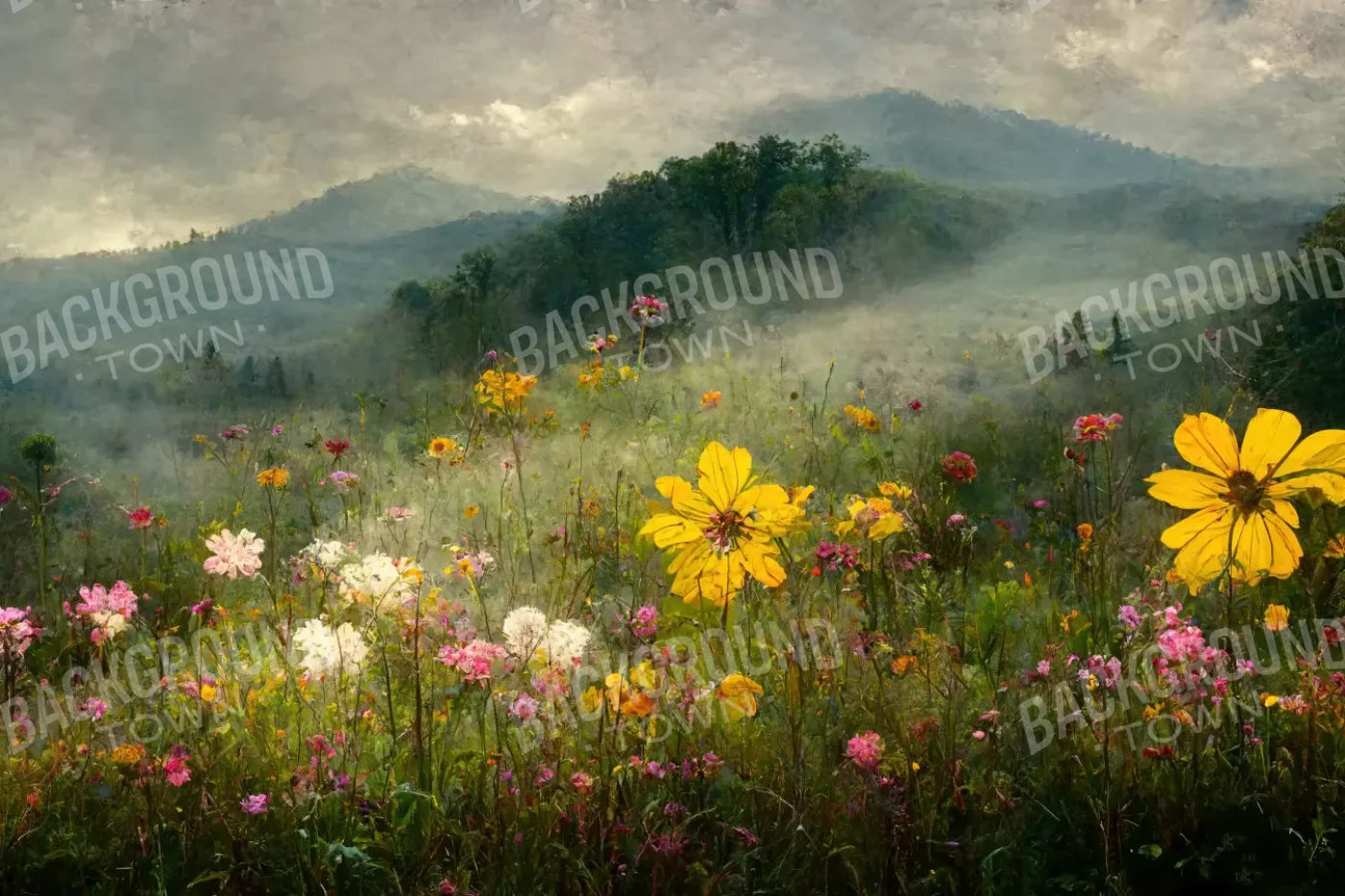 Mountain Meadow 8X5 Ultracloth ( 96 X 60 Inch ) Backdrop