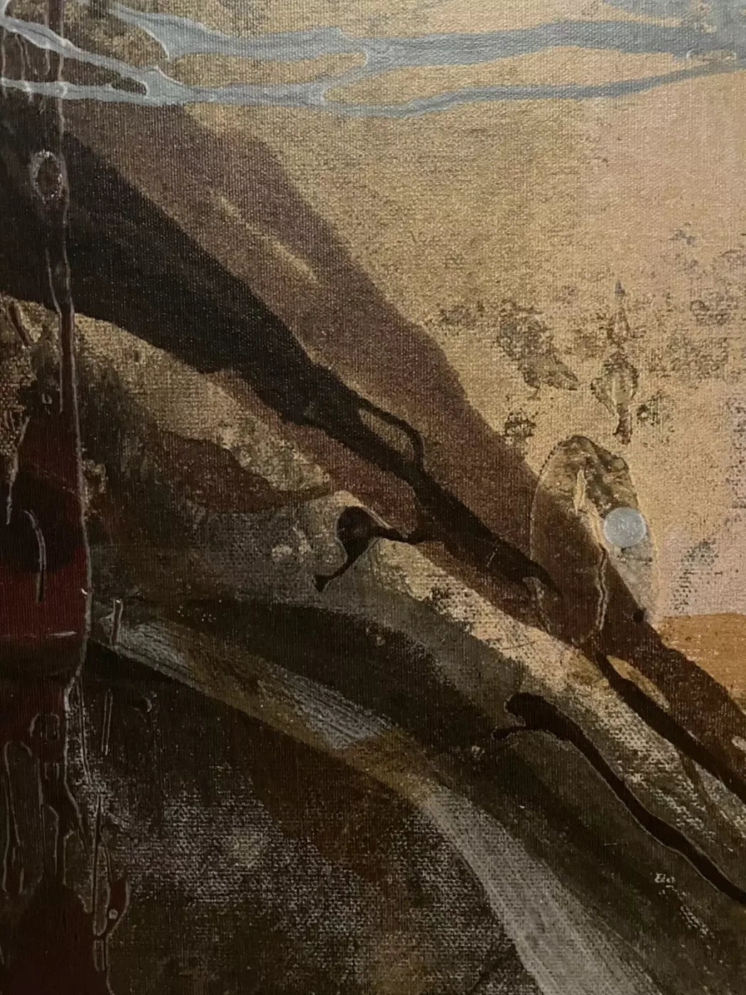 Mocha Texture 5X68 Fleece ( 60 X 80 Inch ) Backdrop