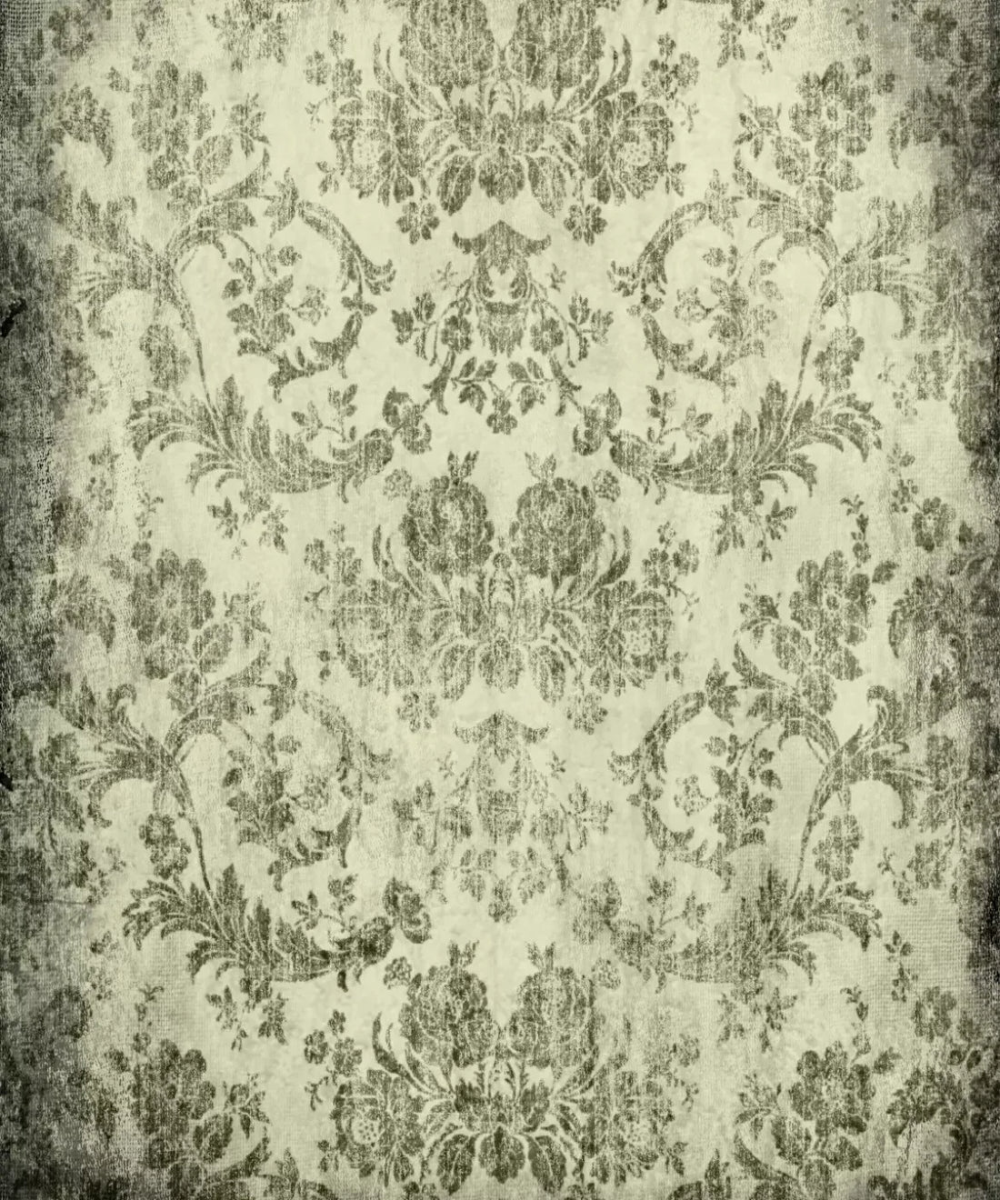 Green Damask Backdrop for Photography