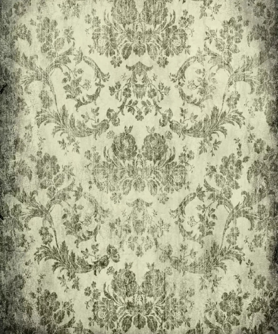 Green Damask Backdrop for Photography
