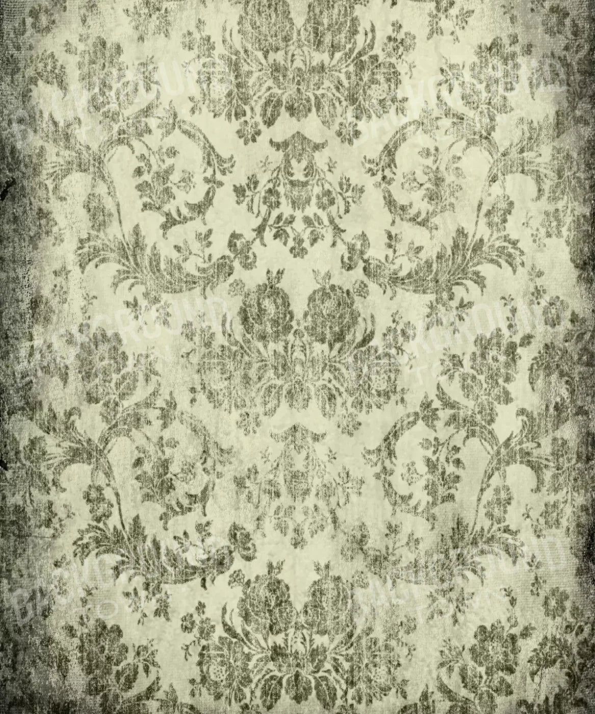 Green Damask Backdrop for Photography