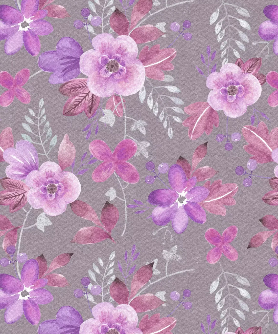 Gray Floral Backdrop for Photography