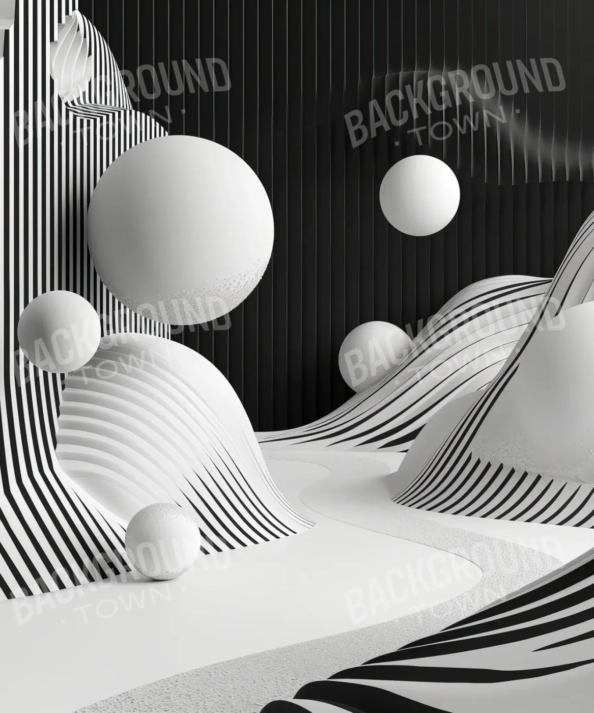 Monochrome Flow 2 10’x12’ UltraCloth (120 x 144 inch) Backdrop