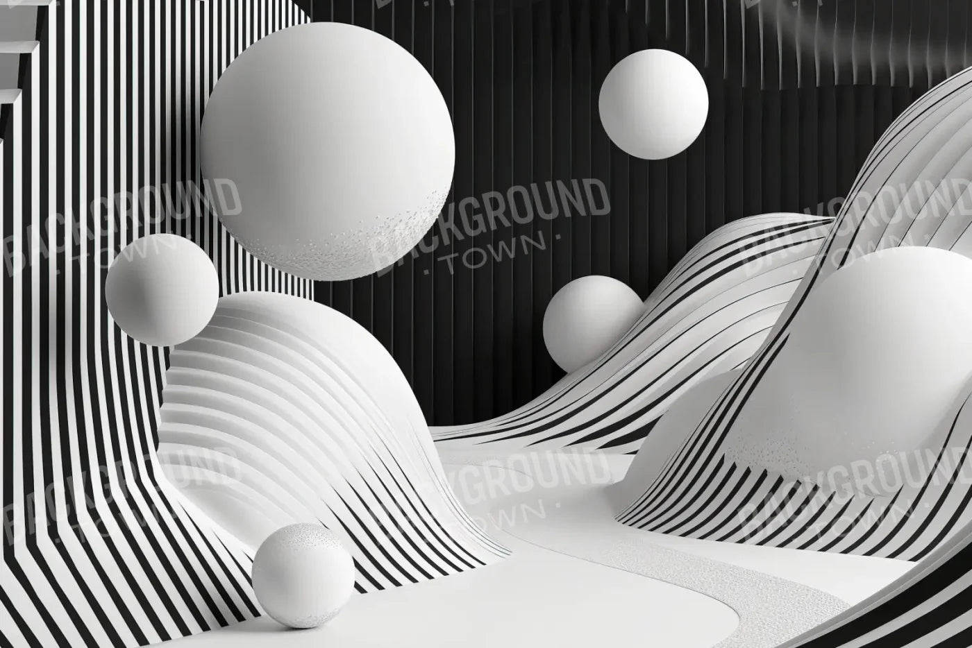 Monochrome Flow 2 12’x8’ UltraCloth (144 x 96 inch) Backdrop