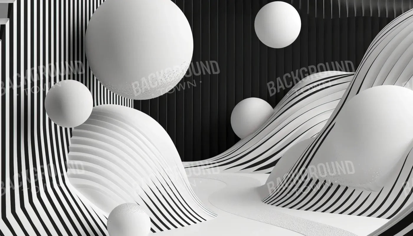Monochrome Flow 2 14’x8’ UltraCloth (168 x 96 inch) Backdrop