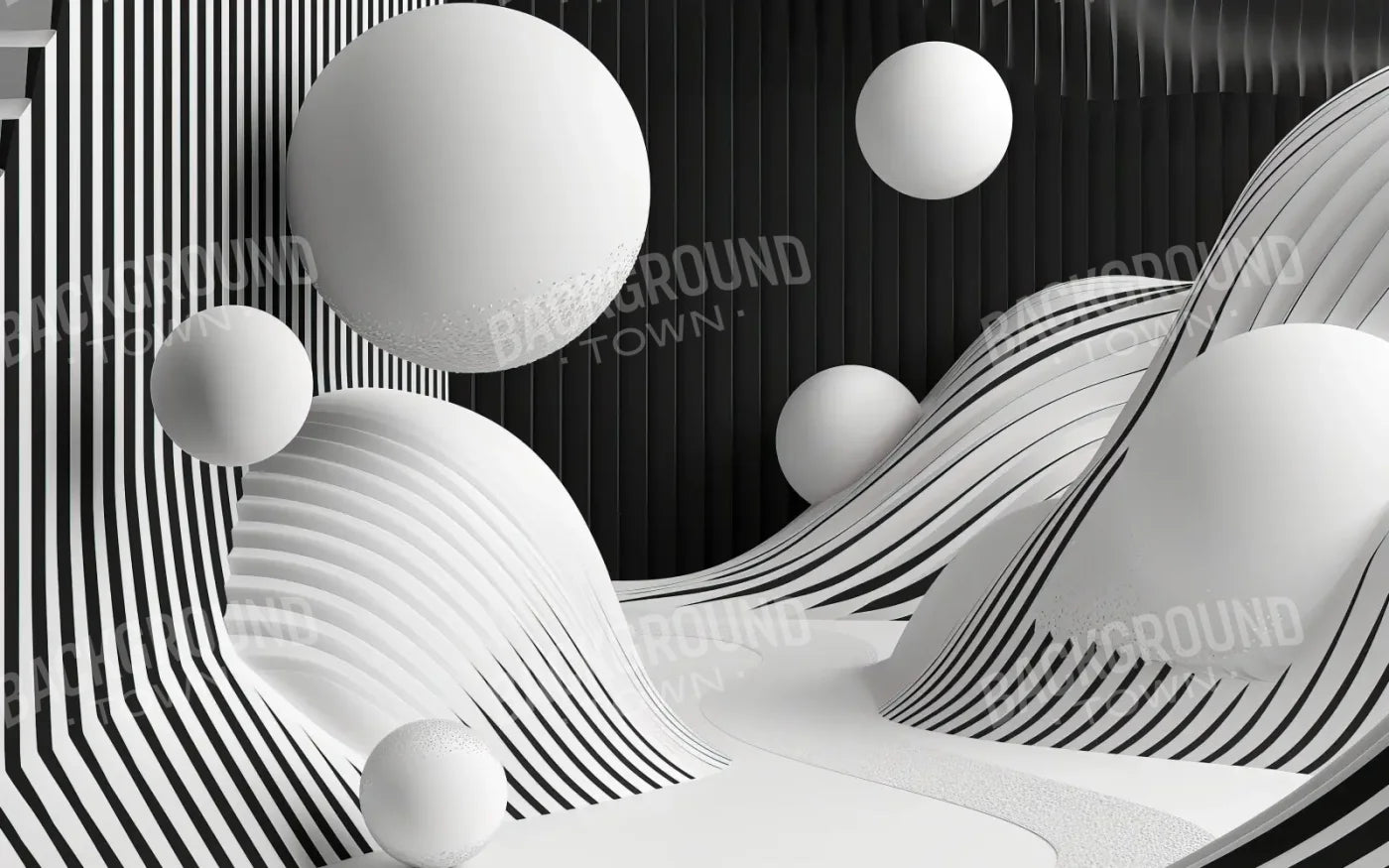 Monochrome Flow 2 8’x5’ UltraCloth (96 x 60 inch) Backdrop