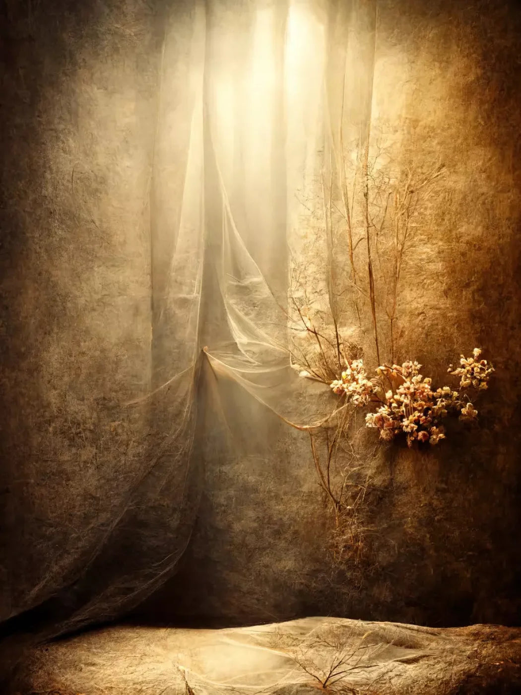 Moody Muslin 2 5X68 Fleece ( 60 X 80 Inch ) Backdrop