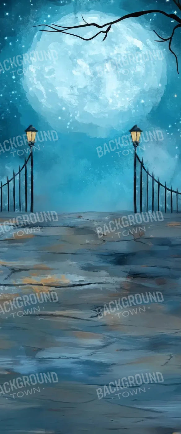 Moon Lit Darkfence Sweep 5’x12’ UltraCloth for Westcott X-Drop (60 x 144 inch) Backdrop